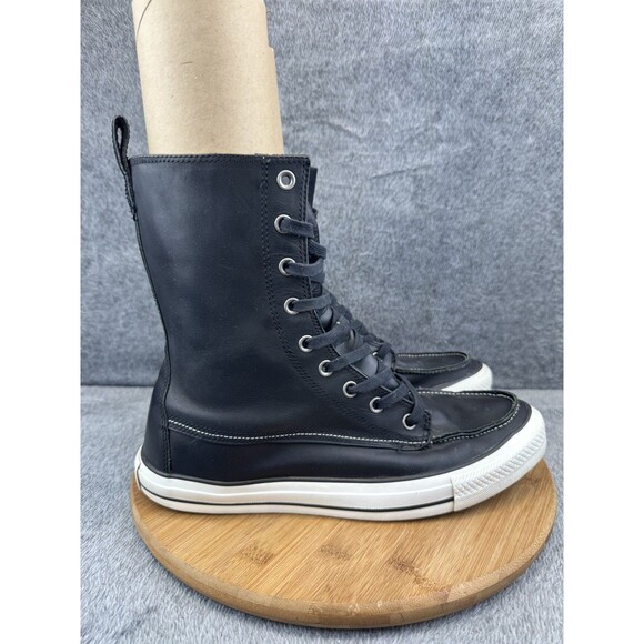 Converse All Star Shoes Mens Size 11 High Top Moc Toe Leather Boots 125649C - Picture 1 of 11